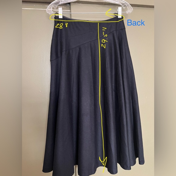 Jil Sander midi flare wool skirt, size 34 (2) - Picture 4 of 6